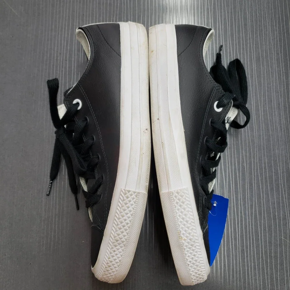 Converse Civilist Women's size 10 Men's Size 8 Black & White Leather Sneakers - Picture 3 of 10